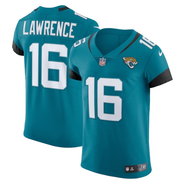 mens nike trevor lawrence teal jacksonville jaguars vapor elite jersey